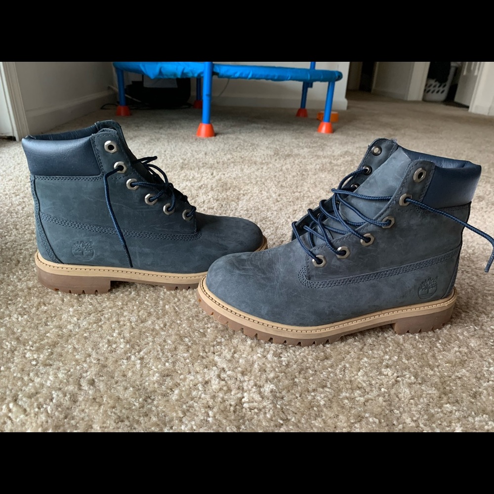 navy blue timberland boots